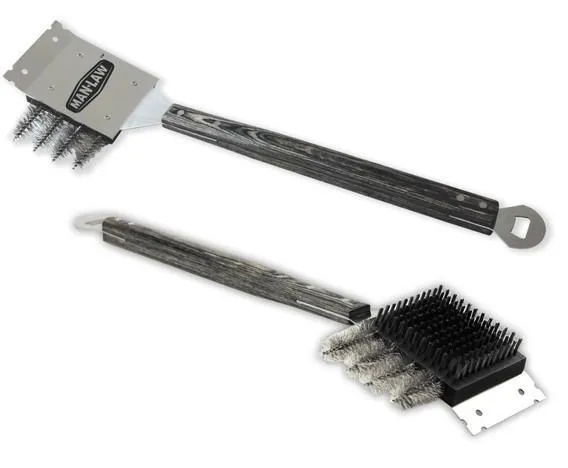 Man Law Replacement Head for Giant Long Handle Grill Brush (2 PACK)