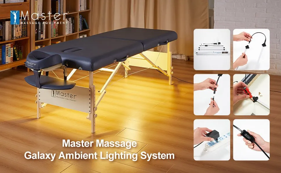 Master Massage Galaxy Ambient Lighting System for Massage Tables Atmosphere Light, Warm 3500K LED Strips