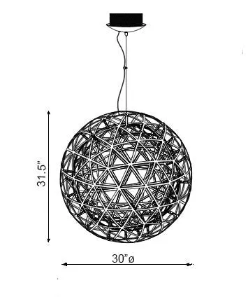 Matteo C48606 Manhattan 30" LED Pendant