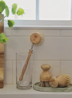 Me Mother Earth: 3 Pack - Multipurpose   Wood Scrub Brush   Beechwood Sisal Kitchen Brush