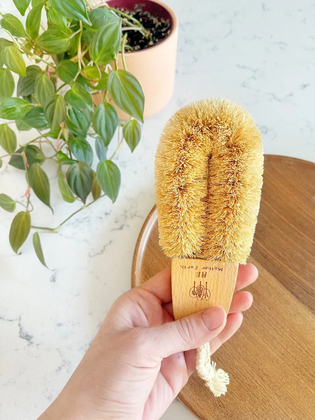 Me Mother Earth: 3 Pack - Multipurpose   Wood Scrub Brush   Beechwood Sisal Kitchen Brush