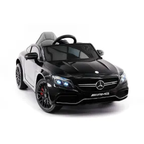 Mercedes C63s 12v Kids Ride-on Car With R/c Parental Remote | Black