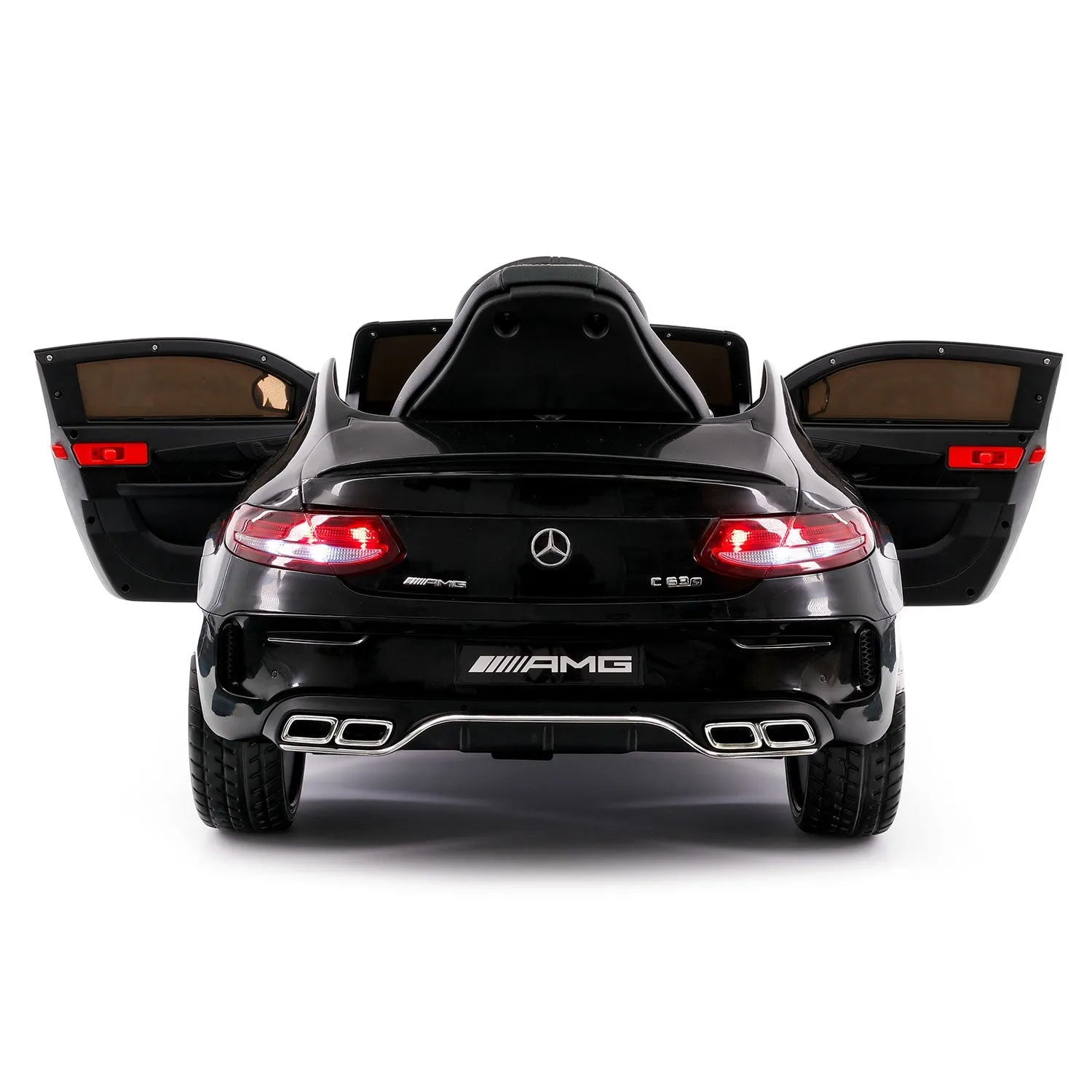 Mercedes C63s 12v Kids Ride-on Car With R/c Parental Remote | Black