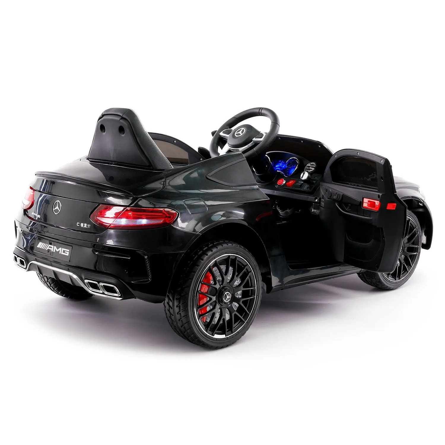 Mercedes C63s 12v Kids Ride-on Car With R/c Parental Remote | Black
