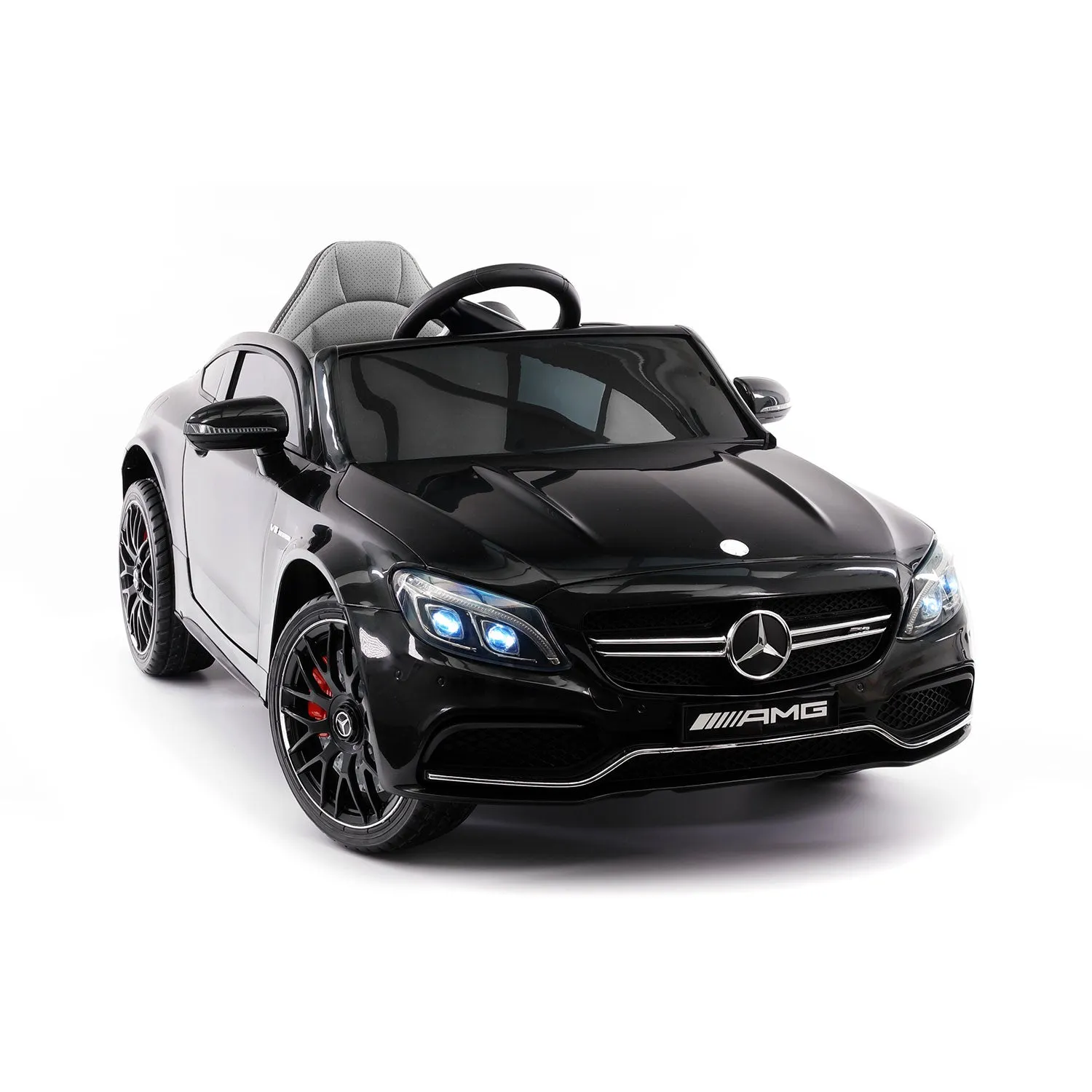Mercedes C63s 12v Kids Ride-on Car With R/c Parental Remote | Black
