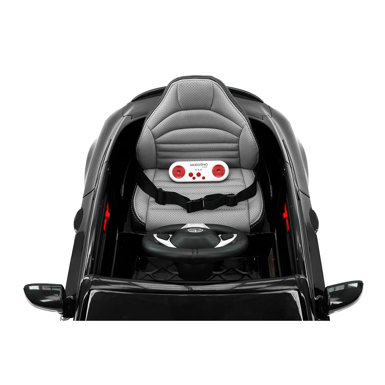 Mercedes C63s 12v Kids Ride-on Car With R/c Parental Remote | Black