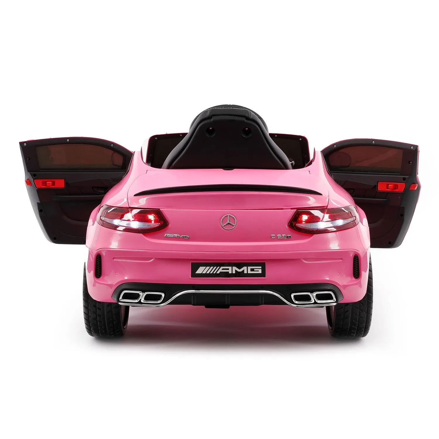 Mercedes C63s 12v Kids Ride-on Car With R/c Parental Remote | Pink