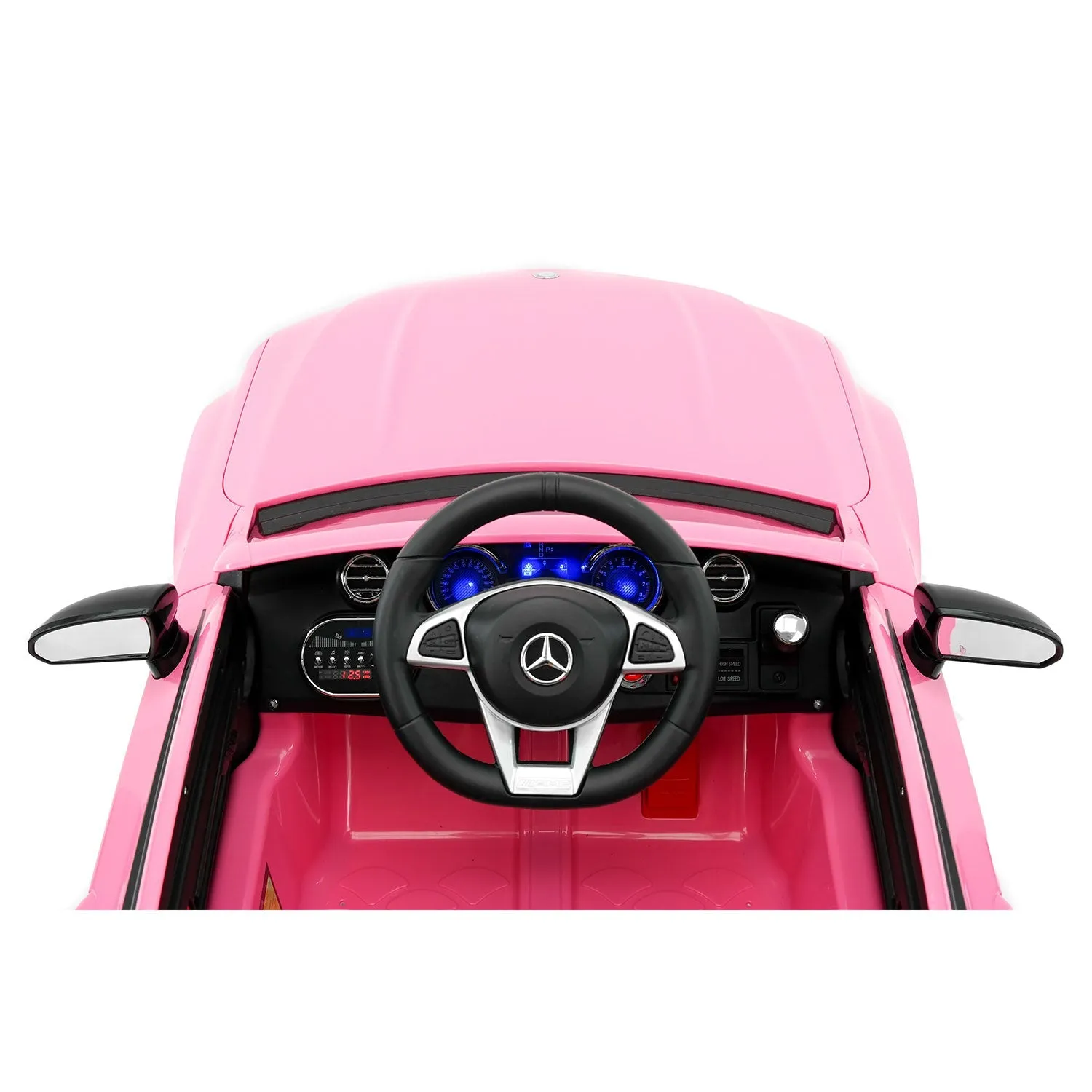 Mercedes C63s 12v Kids Ride-on Car With R/c Parental Remote | Pink