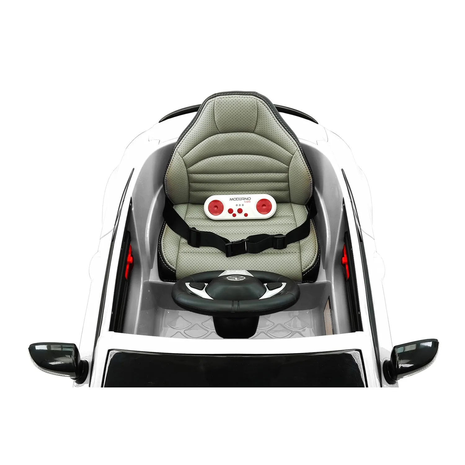 Mercedes C63s 12v Kids Ride-on Car With R/c Parental Remote | White
