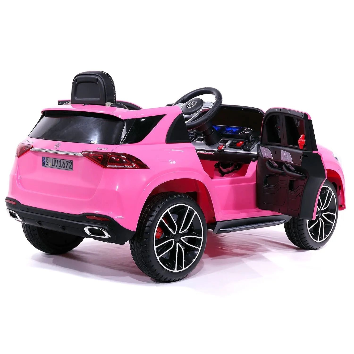 Mercedes Gle450 12v Kids Ride-on Car Suv With R/c Parental Remote | Pink