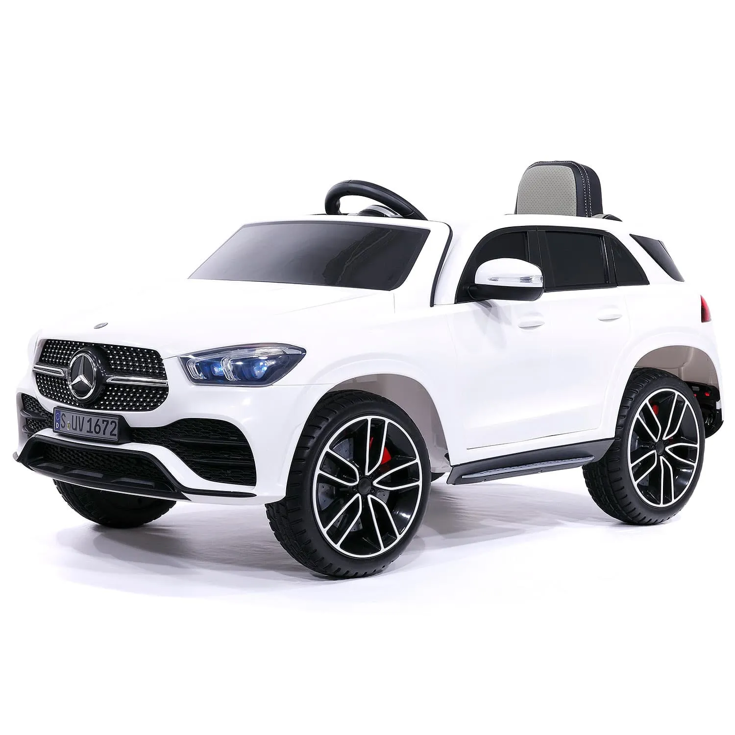 Mercedes Gle450 12v Kids Ride-on Car Suv With R/c Parental Remote | White