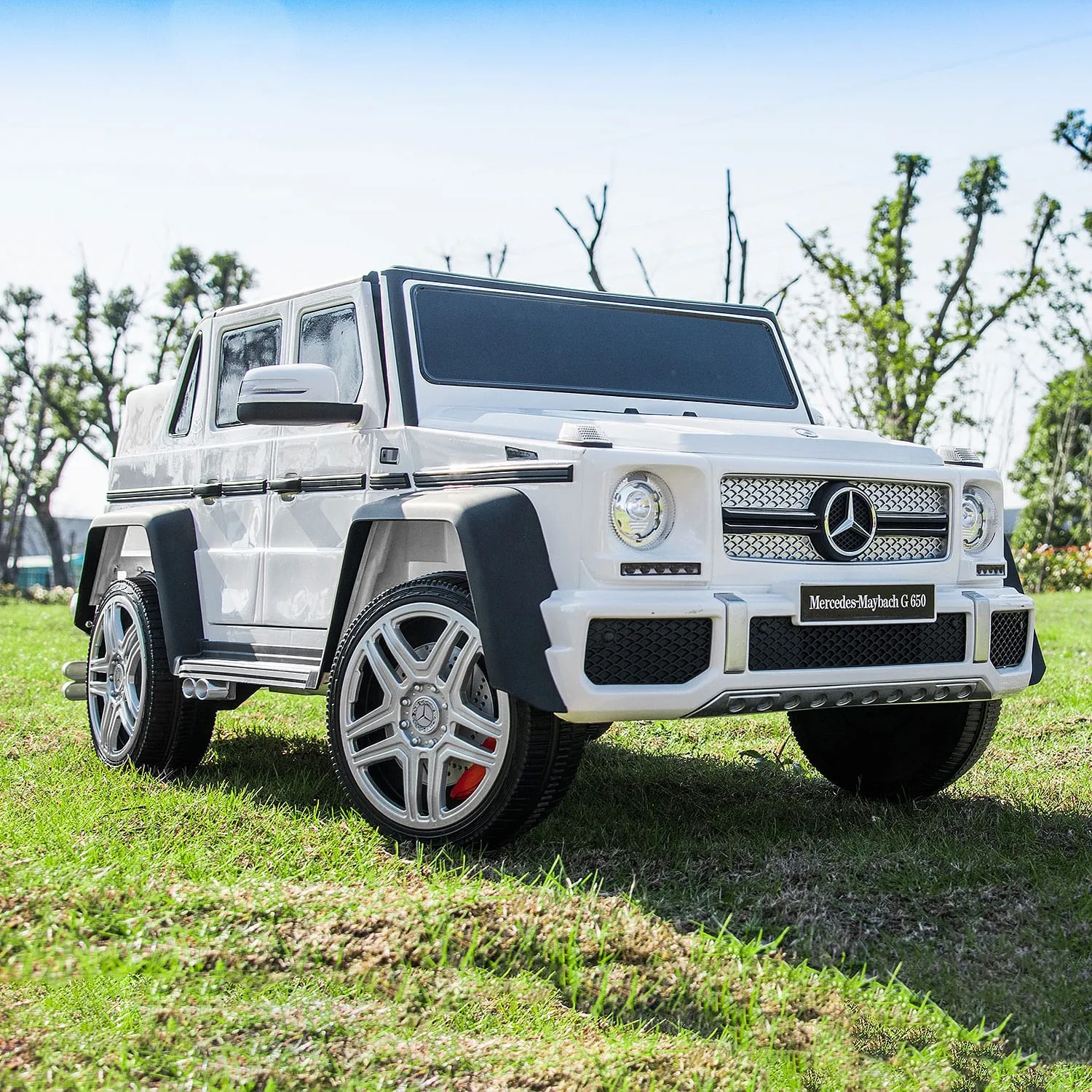 Mercedes Maybach G650 12v Kids Ride-on Car With Parental Remote | White