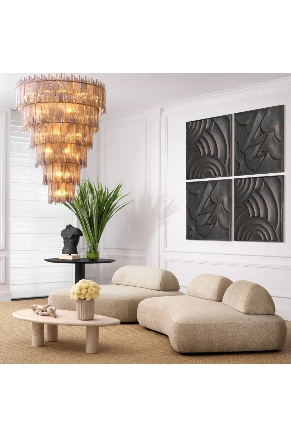 Mid-Century Tiered Grand Chandelier XXL | Eichholtz Saint Roch