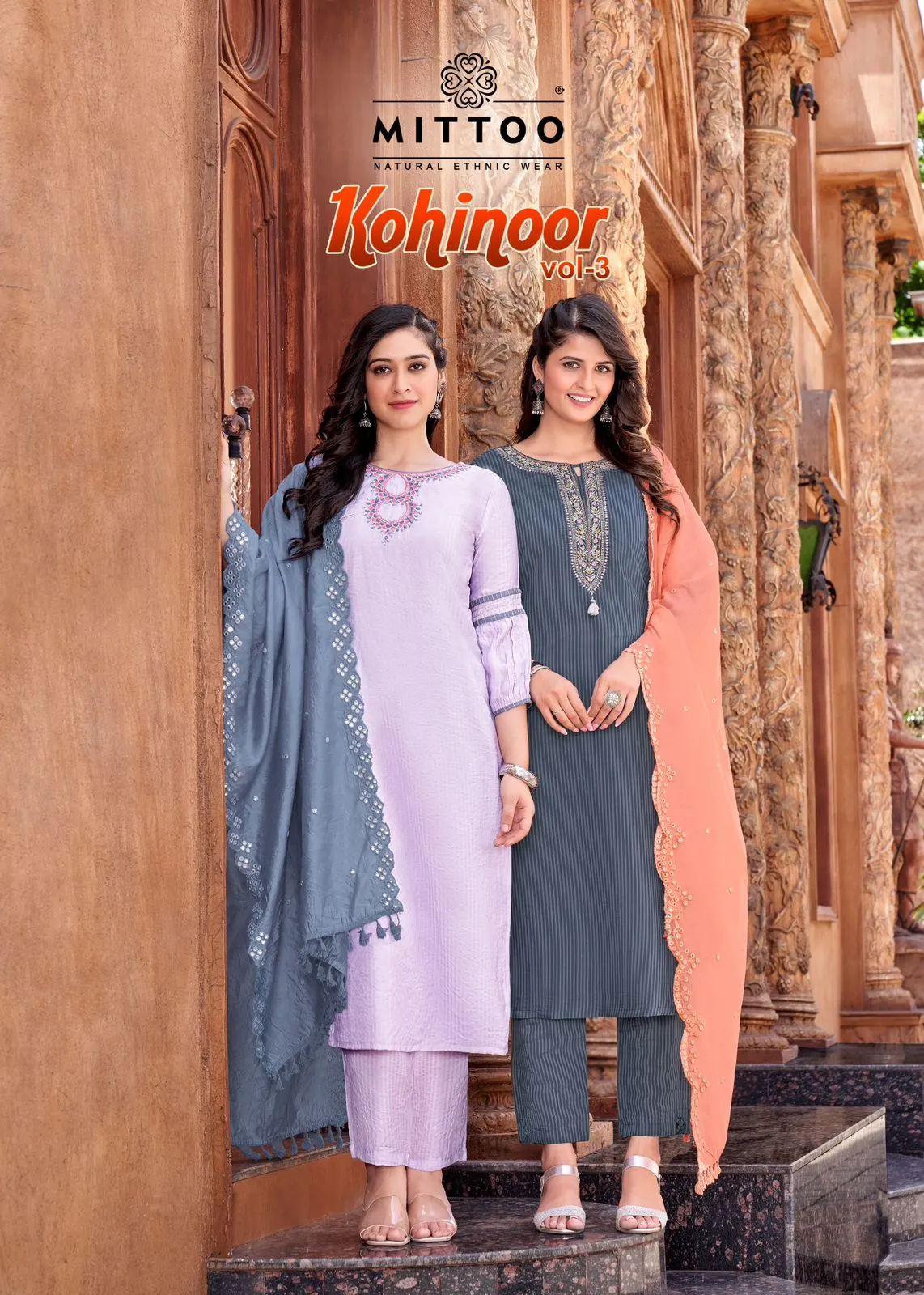 Mittoo Kohinoor Vol 3 Designer Kurti With Bottom Dupatta Collection (995x06)