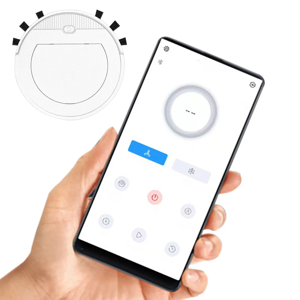 Mobile Phone APP Remote Control Robot Vacuum Cleaner USB Rechargeable Smart Cleaning Sweeper