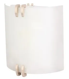 Monument Bathroom Wall Sconce Matte Finished Opal Glass 2 X 10-7/8 X 4 Inch  Uses (2) 13-Watt G24Q-1 Base Lamps