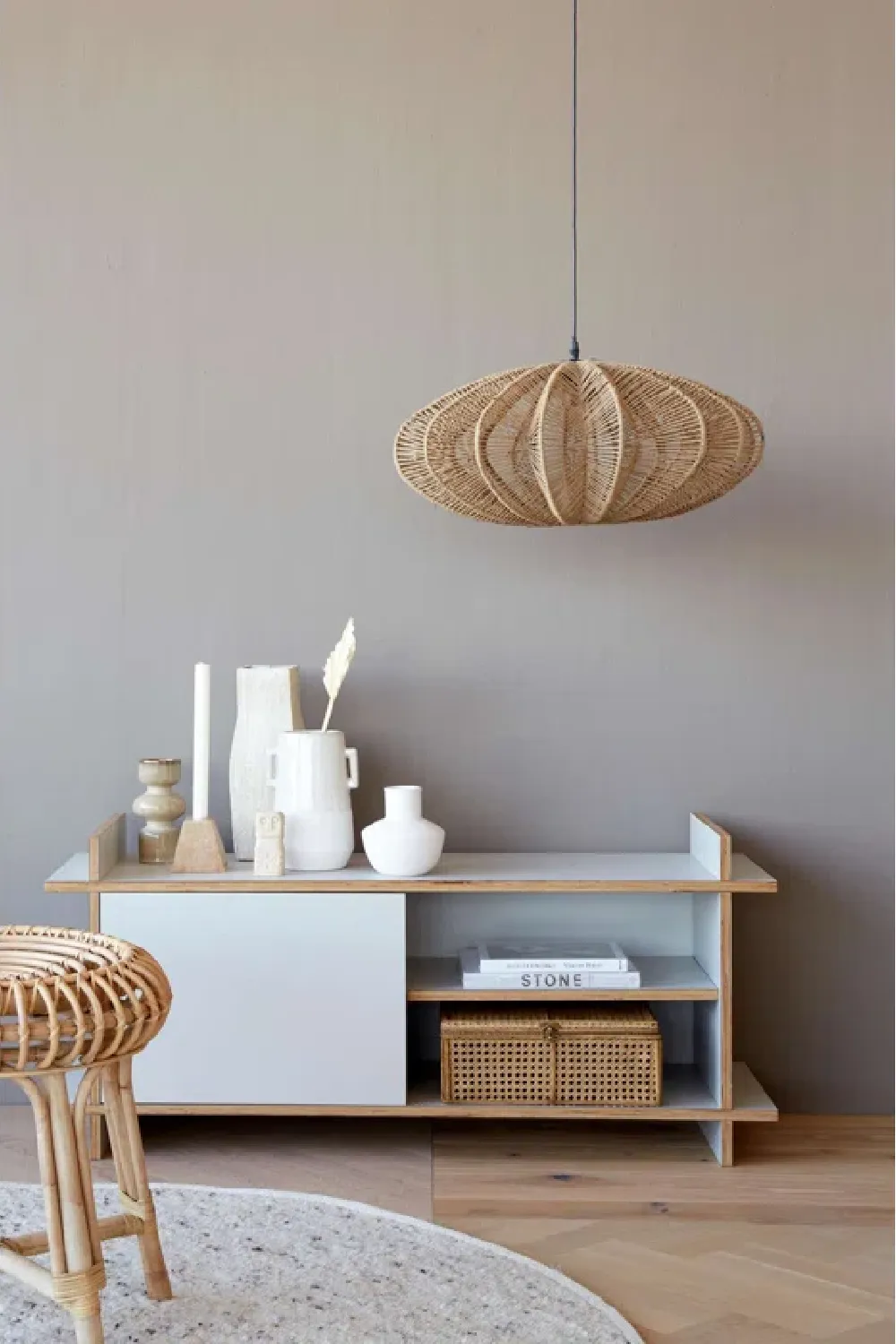 Natural Open Weave Rope Pendant | By-Boo Nimbus