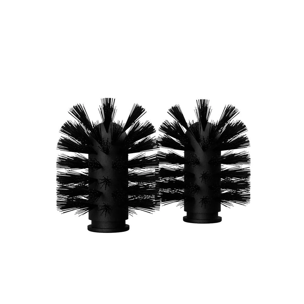 nichba | toilet brush refill | 2 pack | black
