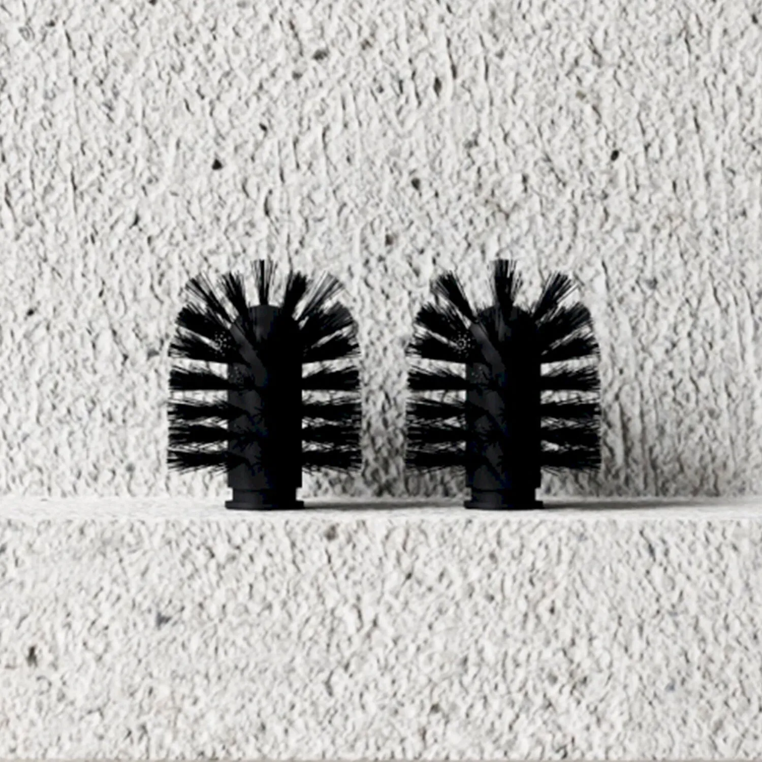 nichba | toilet brush refill | 2 pack | black