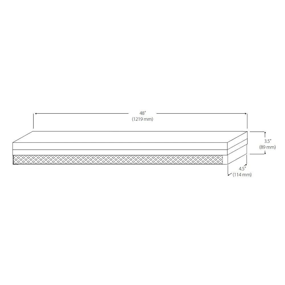 NICOR 4 foot Linear High Output LED Strip Light in 3000K