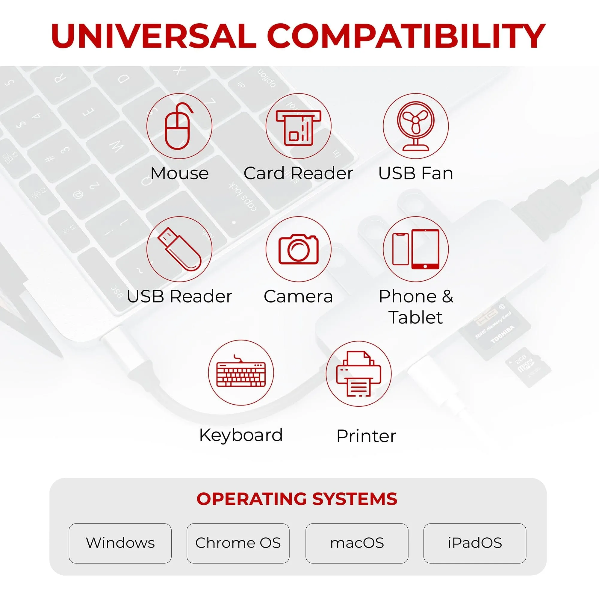 Nikkai USB-C Multiport Hub to 3x USB-A 3.0 / HDMI 4K / USB-C PD / SD & microSD Card Reader - Silver