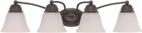 Nuvo Empire 4-Light Vanity Fixture Mahogany Bronze 28-3/4 X 6-1/8 Inch  Uses (4) 13-Watt Fluorescent Gu24 Base Lamps