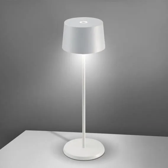Olivia Portable Table Lamp - White