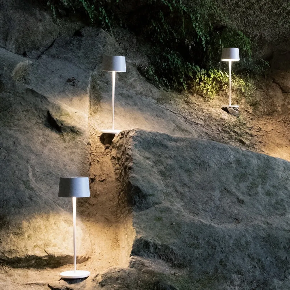 Olivia Portable Table Lamp - White