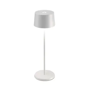 Olivia Portable Table Lamp - White