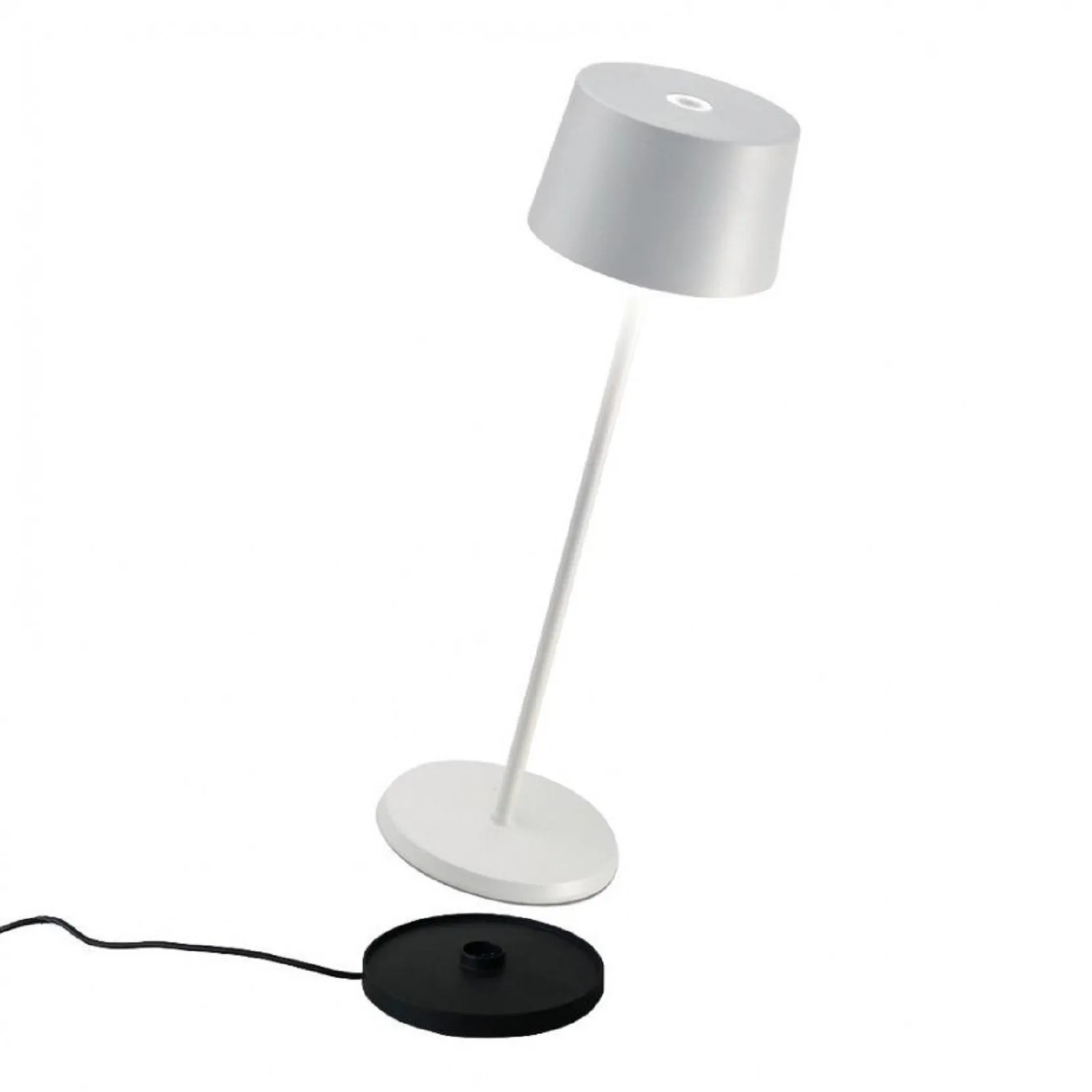 Olivia Portable Table Lamp - White