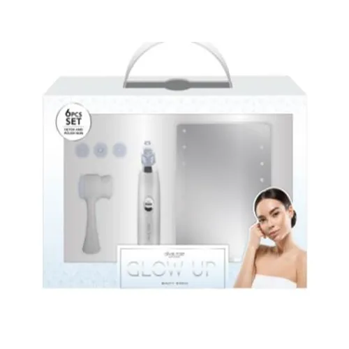 Olivia Rose- Glow Up- Beauty Bundle- LED Mirror   Electric Pore Extractor & Facial Brush