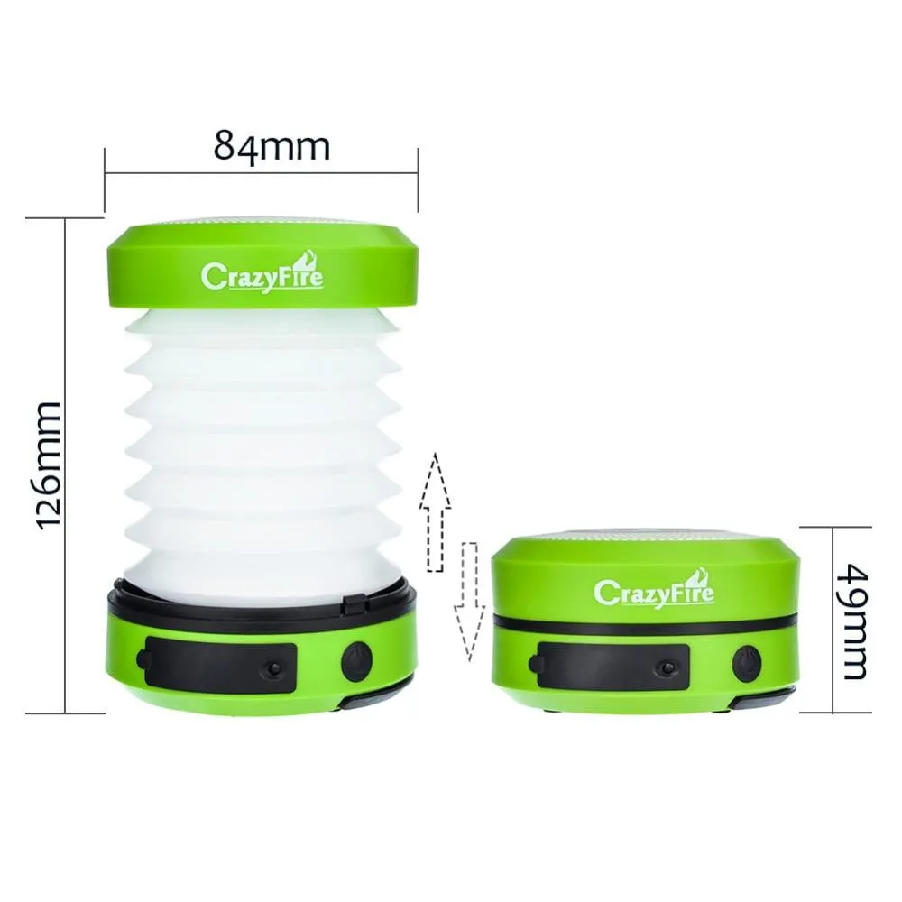 Outdoor Collapsible USB Rechargeable Solar LED Lamp