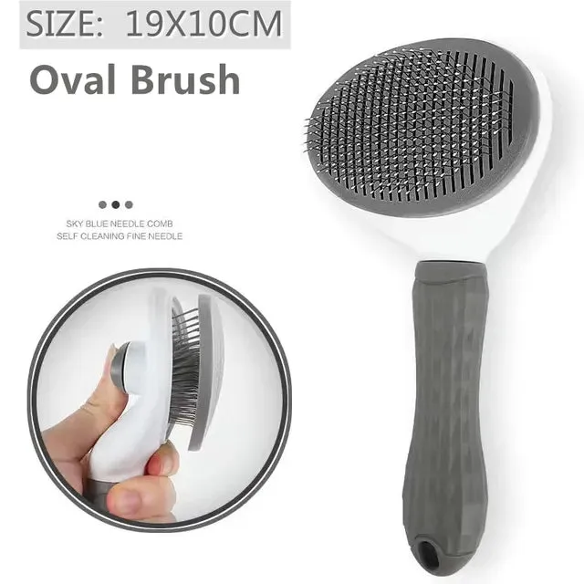 Pet Dog Hair Brush - Cat Comb Grooming And Care Cat Brush Stainless Steel Comb For Long Hair Dogs Cleaning Pets Dogs Accessories