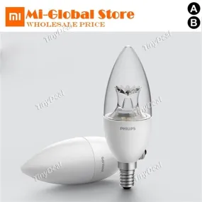 Philips E14 LED Bulb Dimmable Light Bulb Soft Lighting Color & Lighting Stepless Adjusting with APP