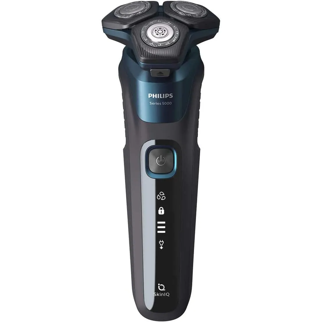 Philips Wet & Dry Shaver 5000 with SkinIQ Tech   Shave Heads, Charging & Cleaning Base (Refurbished)
