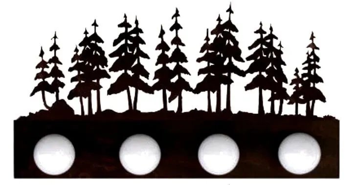Pine Forest Four Light Fixture