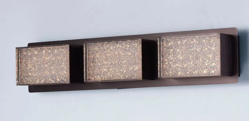 Pizzazz 22.75" 3 Light Bath Vanity Light in Coffee