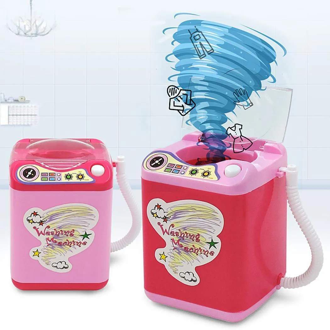 Portable Automatic Cute Cosmetic Powder Puff Washing Machine, Makeup Brushes Cleaner
