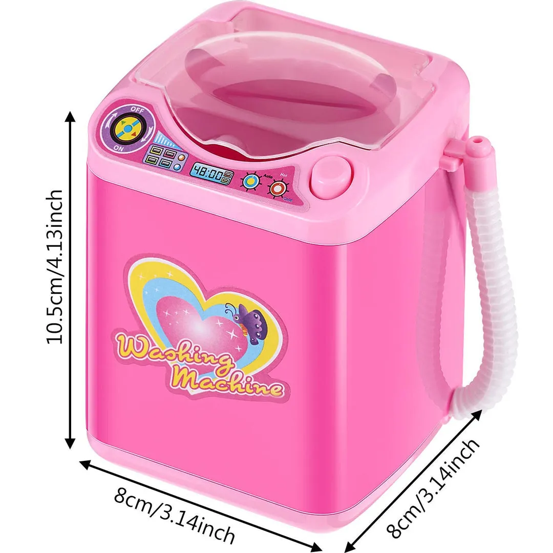 Portable Automatic Cute Cosmetic Powder Puff Washing Machine, Makeup Brushes Cleaner