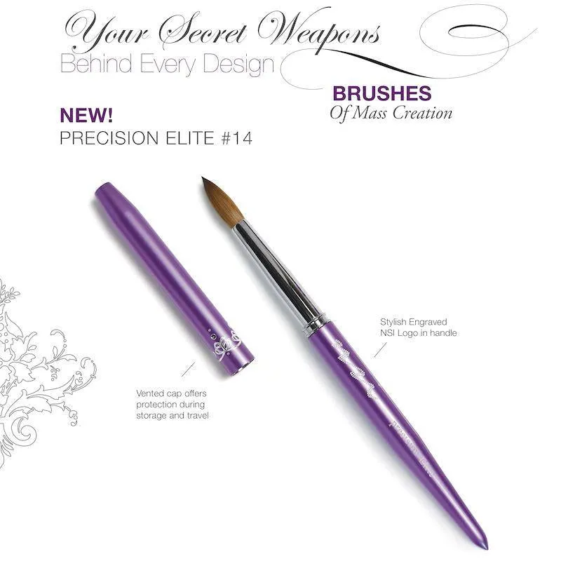 PRECISION ELITE 100% Kolinsky Acrylic Brush #14