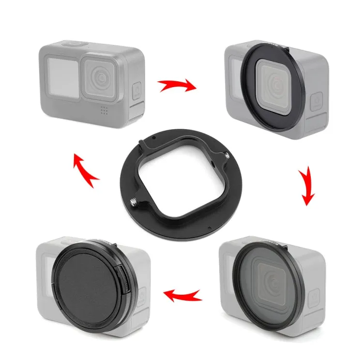 PULUZ 52mm CPL   UV Lens Filter with Adapter Ring for GoPro HERO12 Black /11 Black /11 Black Mini /10 Black /9 Black