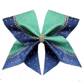 Ready To Press Sublimation Sheet - Coordinates with Scatter Curve Cheer Rhinestone Bow Bow Set