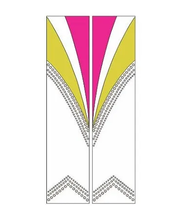 Ready To Press Sublimation Sheet - Coordinates with Starburst Accent Rhinestones Transfer Set