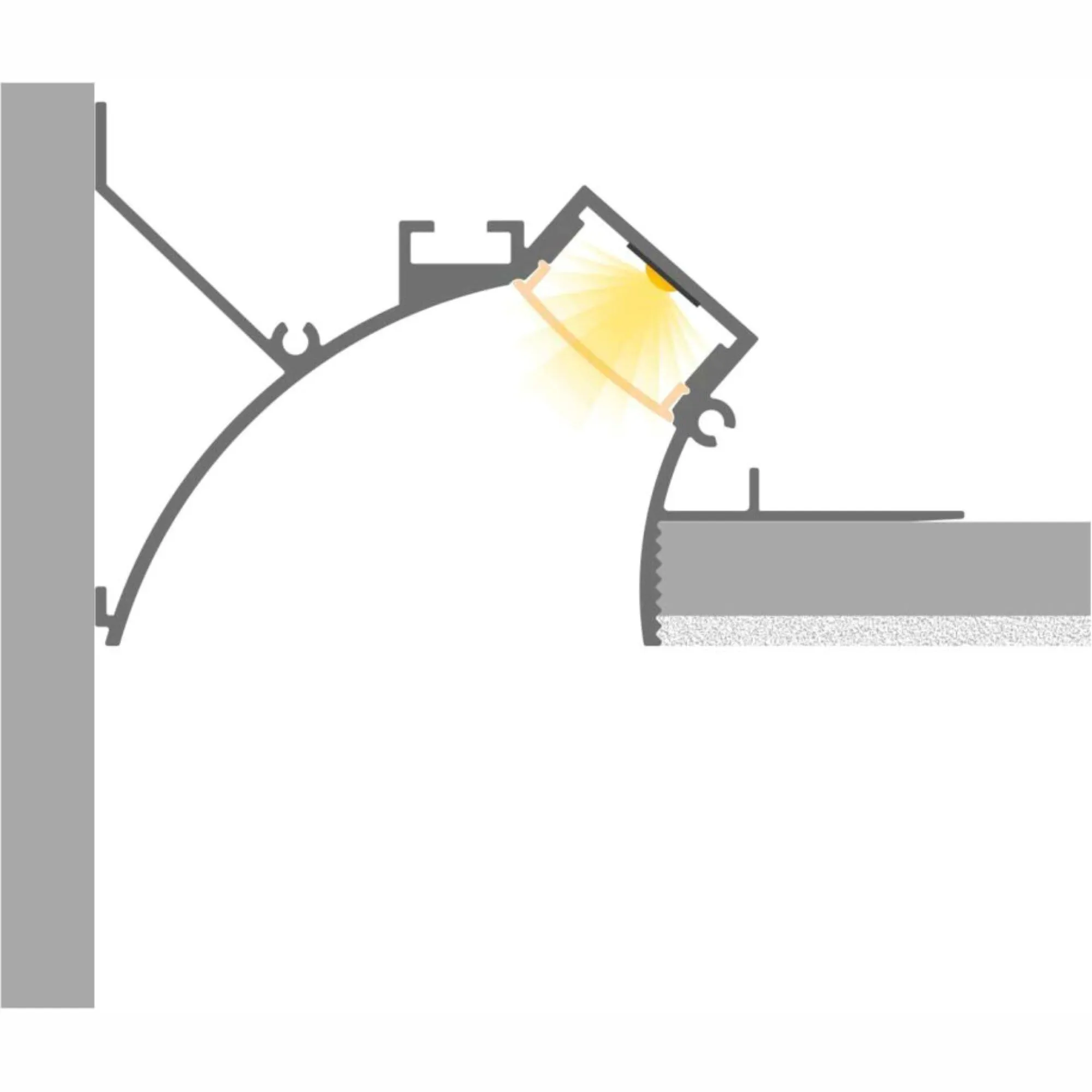 Recessed Indirect LED Lighting Channel ~ Model Cancun