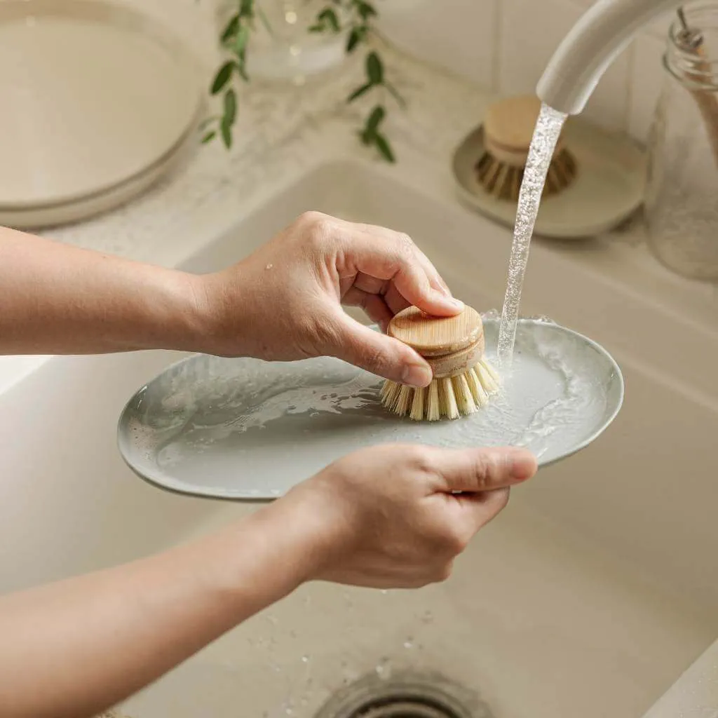 Replacement Heads for Long Handle Dish Brush (Pack of 4)