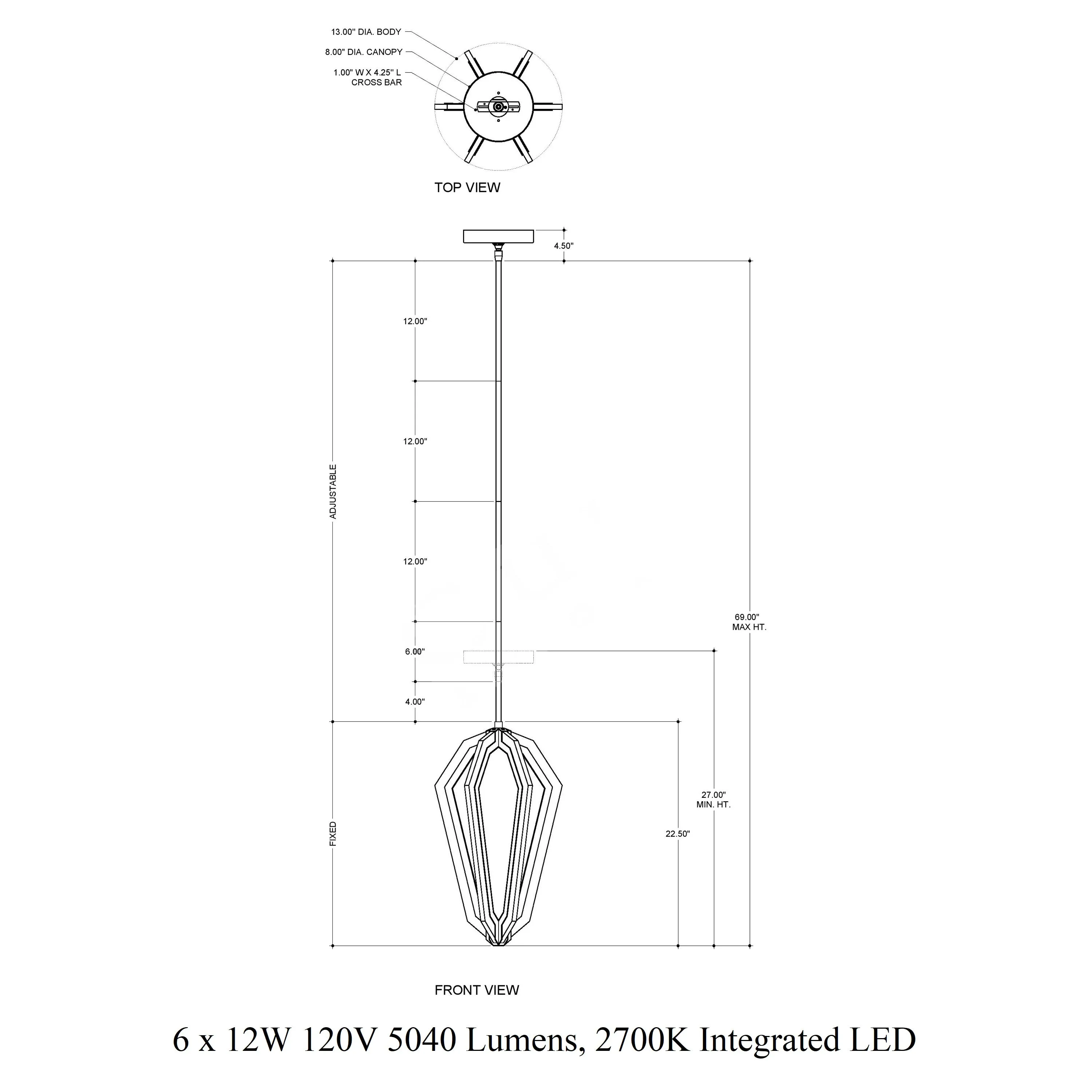 Riviere LED Pendant Light