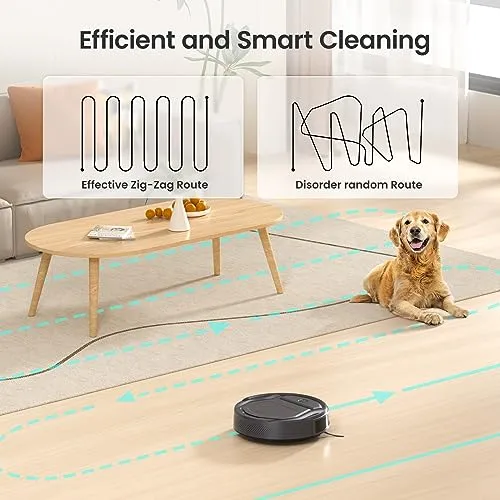 Robot Vacuum, 2200Pa Strong Suction, 120 Min Runtime, Self-Charging Robotic Vacuum