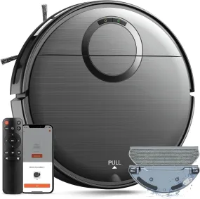 Robot Vacuum and Mop Combo with Wi-Fi Control