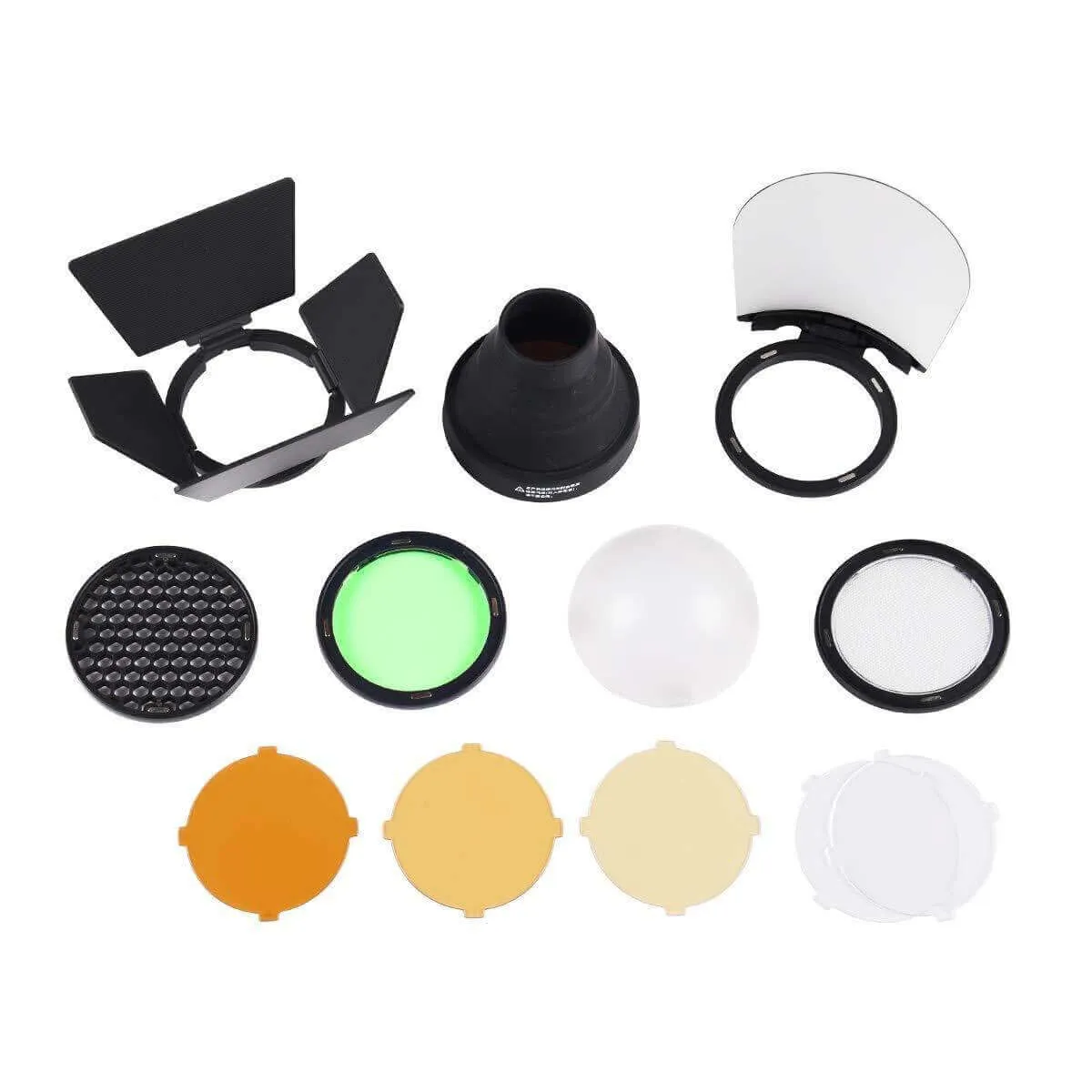 Round Head Accessory Kit with Colour Correction Gel Set