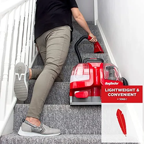 Rug Doctor 93306 Portable Spot Cleaner, Plastic, 1100 W, 1.9 liters, Red/Black